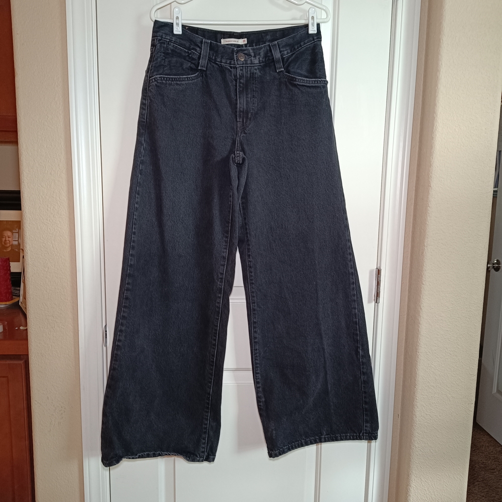 Women's Levi's Black Wide-Leg Jeans